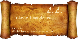 Linkner Leonóra névjegykártya